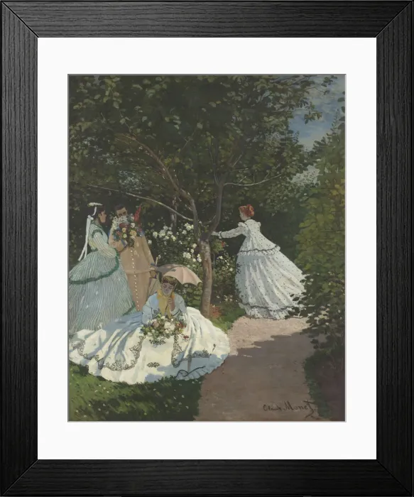Framed Print : Ladies in the garden. Artist: Monet, Claude (1840-1926) Framed Print : Ladies in the garden. Artist: Monet, Claude (1840-1926)