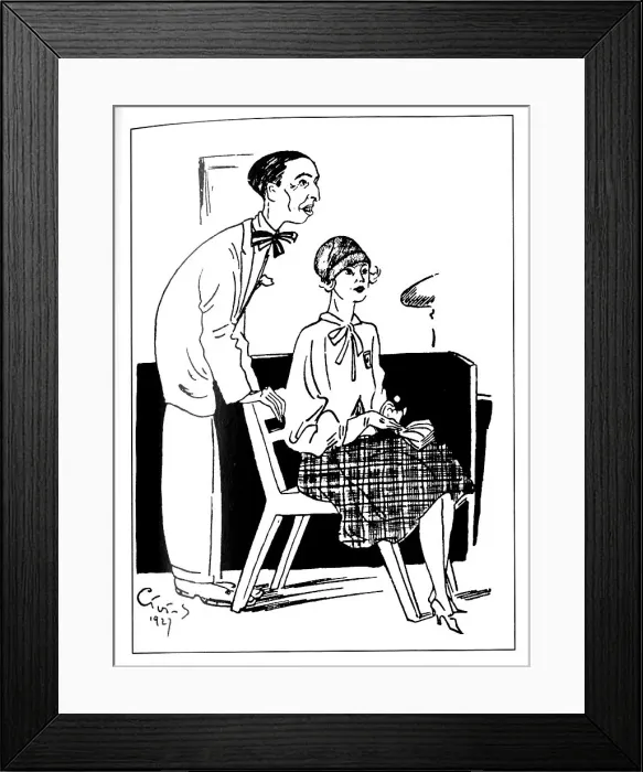 Framed Print : Georgy Ivanov and Irina Odoyevtseva. Artist: Anonymous Framed Print : Georgy Ivanov and Irina Odoyevtseva. Artist: Anonymous