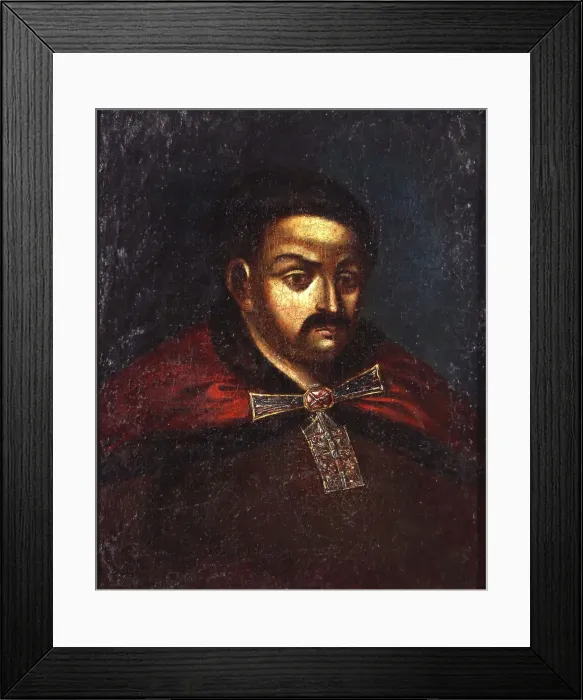 Framed Print : Hetman Yurii Khmelnytsky (1641-1685). Artist: Anonymous Framed Print : Hetman Yurii Khmelnytsky (1641-1685). Artist: Anonymous
