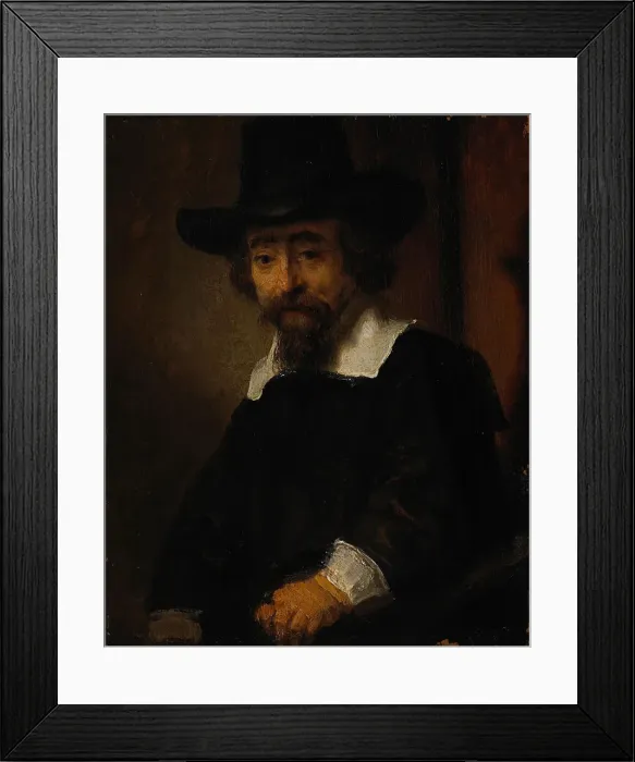 Framed Print : Portrait of Ephraim Bueno. Artist: Rembrandt van Rhijn (1606-1669) Framed Print : Portrait of Ephraim Bueno. Artist: Rembrandt van Rhijn (1606-1669)