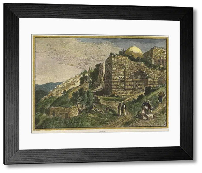 Framed Print : Safed. From: Picturesque Palestine, Sinai and Egypt. Artist: Johnstone, J. (active 19th century) Framed Print : Safed. From: Picturesque Palestine, Sinai and Egypt. Artist: Johnstone, J. (active 19th century)