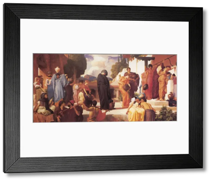 Framed Print : Captive Andromache. Artist: Leighton, Frederic, 1st Baron Leighton (1830-1896) Framed Print : Captive Andromache. Artist: Leighton, Frederic, 1st Baron Leighton (1830-1896)