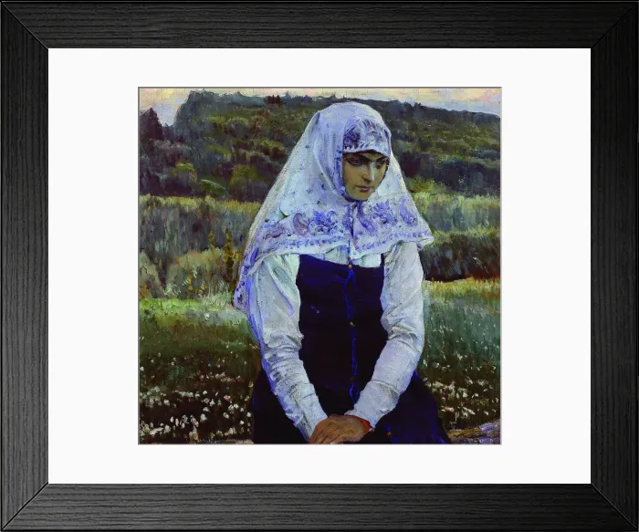 Framed Print : The Bride of Christ. Artist: Nesterov, Mikhail Vasilyevich (1862-1942) Framed Print : The Bride of Christ. Artist: Nesterov, Mikhail Vasilyevich (1862-1942)