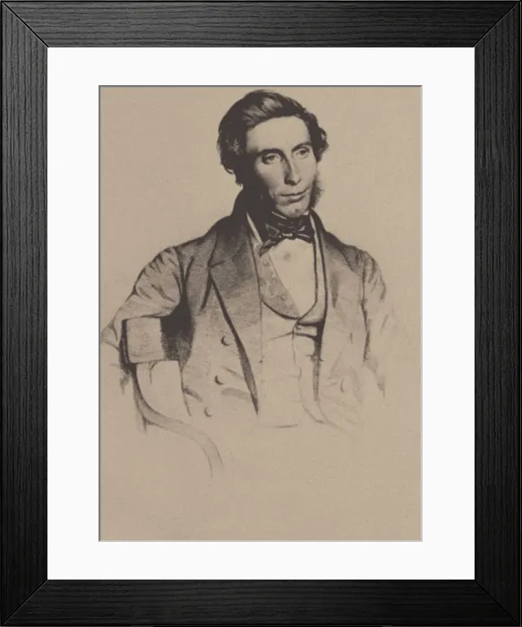 Framed Print : Sir William Wilde (1815-1876). Artist: Maguire, J. H. (active 19th century) Framed Print : Sir William Wilde (1815-1876). Artist: Maguire, J. H. (active 19th century)