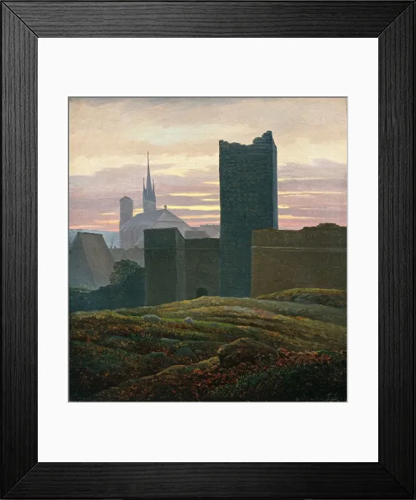 Framed Print : The royal castle of Cheb. Artist: Carus, Carl Gustav (1789-1869) Framed Print : The royal castle of Cheb. Artist: Carus, Carl Gustav (1789-1869)