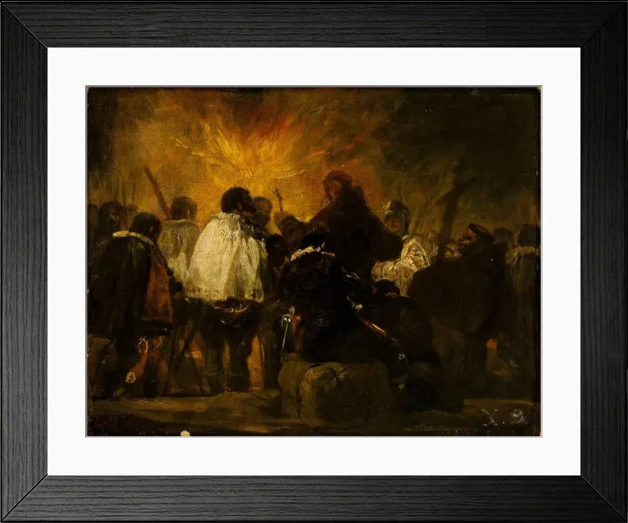Framed Print : Night of the Inquisition. Artist: Goya, Francisco, de (1746-1828) Framed Print : Night of the Inquisition. Artist: Goya, Francisco, de (1746-1828)