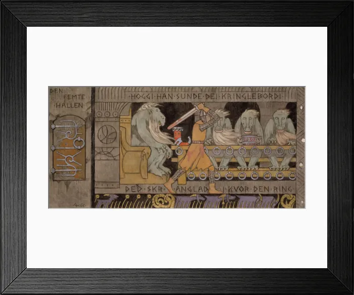Framed Print : The fifth Hall. Artist: Munthe, Gerhard (1849-1929) Framed Print : The fifth Hall. Artist: Munthe, Gerhard (1849-1929)
