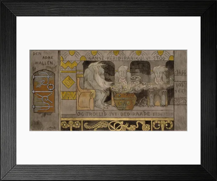 Framed Print : The second Hall. Artist: Munthe, Gerhard (1849-1929) Framed Print : The second Hall. Artist: Munthe, Gerhard (1849-1929)