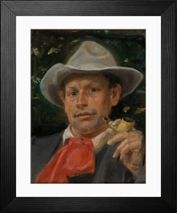 Framed Print : Portrait of Martin Andersen Nexo. Artist: Ancher, Michael (1849-1927) Framed Print : Portrait of Martin Andersen Nexo. Artist: Ancher, Michael (1849-1927)