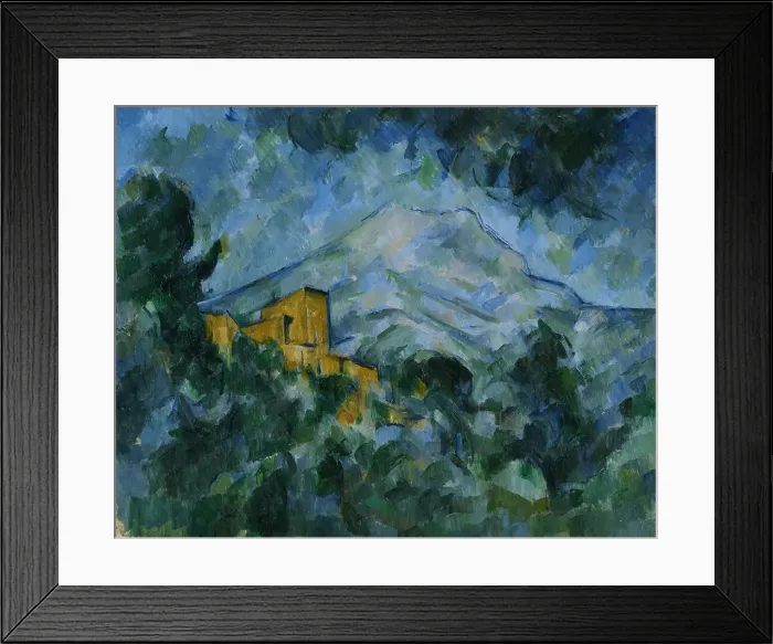 Framed Print : Mont Sainte-Victoire and Chateau Noir. Artist: Cezanne, Paul (1839-1906) Framed Print : Mont Sainte-Victoire and Chateau Noir. Artist: Cezanne, Paul (1839-1906)