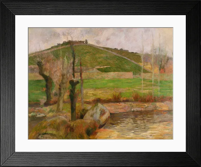 Framed Print : Landscape near Pont-Aven. Artist: Gauguin, Paul Eugene Henri (1848-1903) Framed Print : Landscape near Pont-Aven. Artist: Gauguin, Paul Eugene Henri (1848-1903)