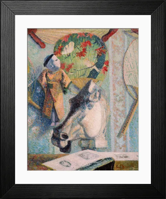 Framed Print : Still Life with Horses Head. Artist: Gauguin, Paul Eugene Henri (1848-1903) Framed Print : Still Life with Horses Head. Artist: Gauguin, Paul Eugene Henri (1848-1903)