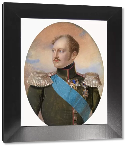 Portrait of Emperor Nicholas I (1796-1855). Artist: Winberg, Ivan Andreyevich (?-1851)