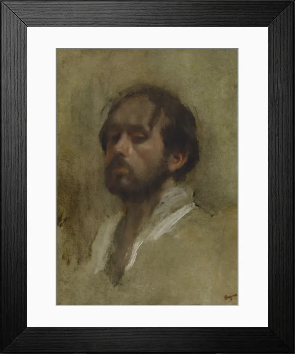 Framed Print : Self-Portrait. Artist: Degas, Edgar (1834-1917) Framed Print : Self-Portrait. Artist: Degas, Edgar (1834-1917)