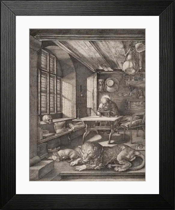 Framed Print : Saint Jerome in his Cell. Artist: Durer, Albrecht (1471-1528) Framed Print : Saint Jerome in his Cell. Artist: Durer, Albrecht (1471-1528)