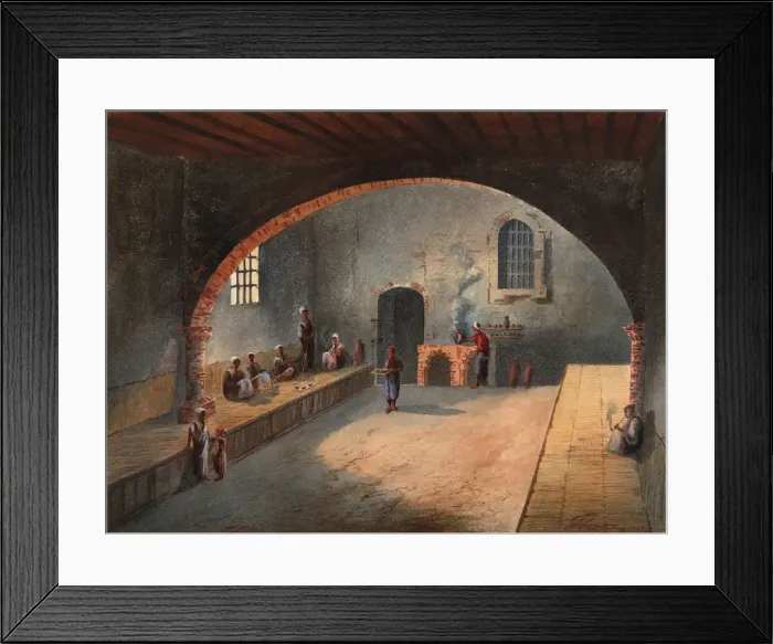 Framed Print : The Algerian Cafe. Artist: Flores Ibanez, Eduardo (active 1870-1889) Framed Print : The Algerian Cafe. Artist: Flores Ibanez, Eduardo (active 1870-1889)