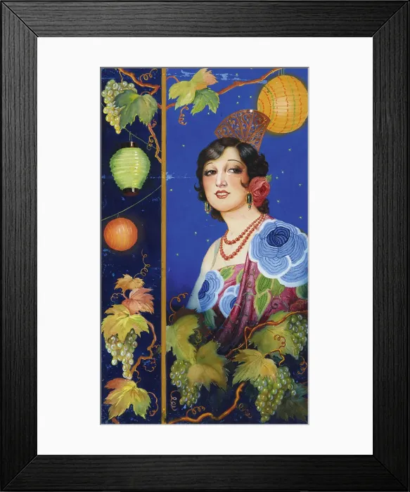 Framed Print : Young Woman with Shawl. Artist: Izquierdo y Garrido, Ramon Jose (1873-1931) Framed Print : Young Woman with Shawl. Artist: Izquierdo y Garrido, Ramon Jose (1873-1931)