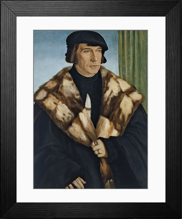 Framed Print : Portrait of Ruprecht Stupf. Artist: Beham, Barthel (c. 1502-1540) Framed Print : Portrait of Ruprecht Stupf. Artist: Beham, Barthel (c. 1502-1540)