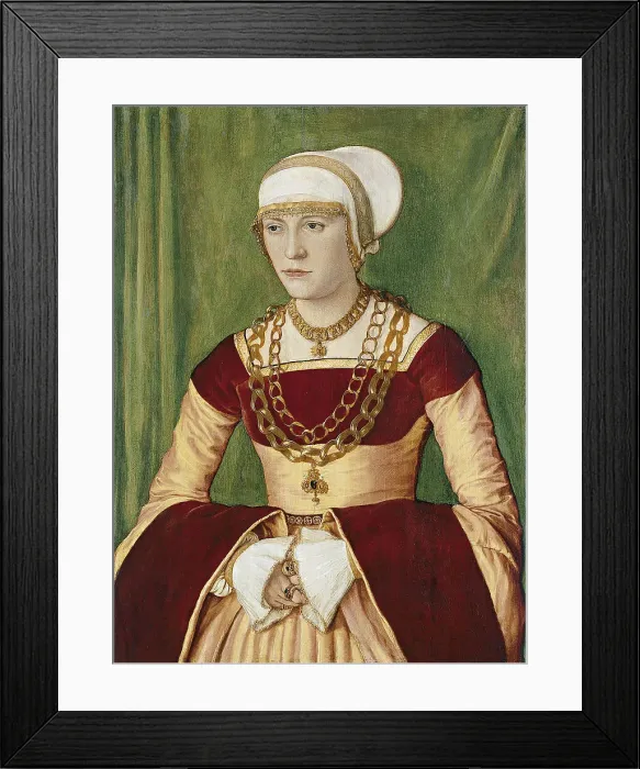 Framed Print : Portrait of Ursula Rudolph. Artist: Beham, Barthel (c. 1502-1540) Framed Print : Portrait of Ursula Rudolph. Artist: Beham, Barthel (c. 1502-1540)