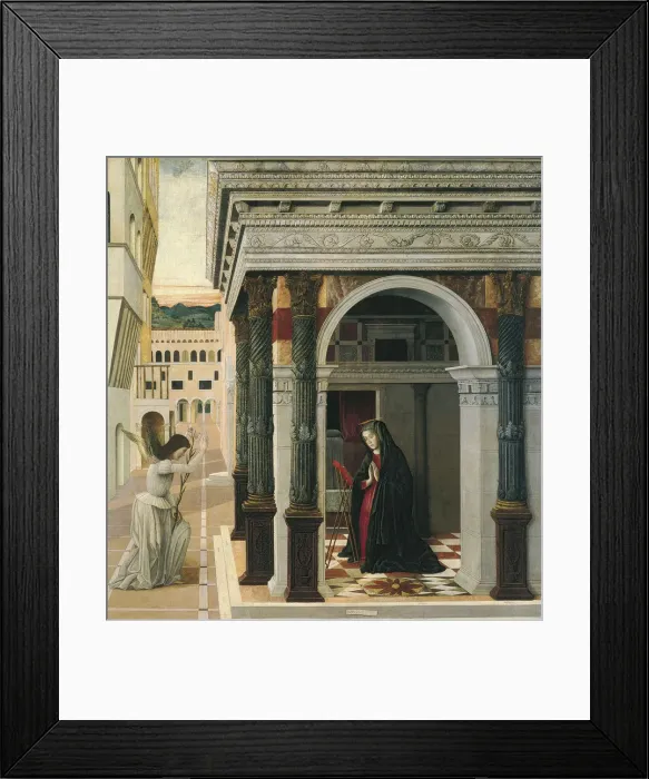 Framed Print : The Annunciation. Artist: Bellini, Gentile (ca. 1429-1507) Framed Print : The Annunciation. Artist: Bellini, Gentile (ca. 1429-1507)