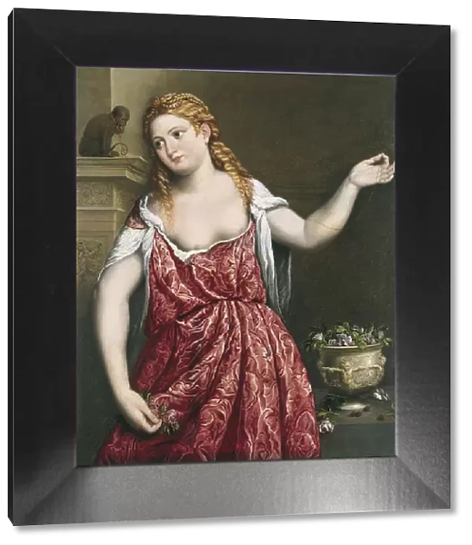 Portrait of a young Woman. Artist: Bordone, Paris (1500-1571)