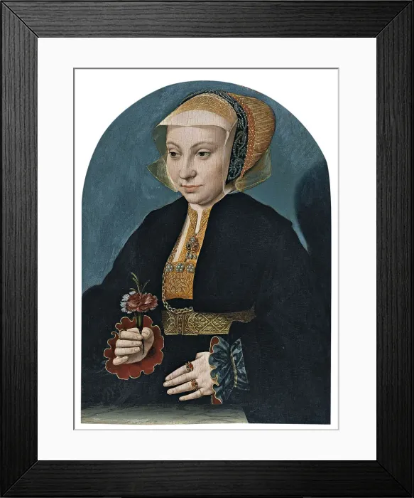 Framed Print : Portrait of a Lady. Artist: Bruyn, Bartholomaeus (Barthel), the Elder (1493-1555) Framed Print : Portrait of a Lady. Artist: Bruyn, Bartholomaeus (Barthel), the Elder (1493-1555)