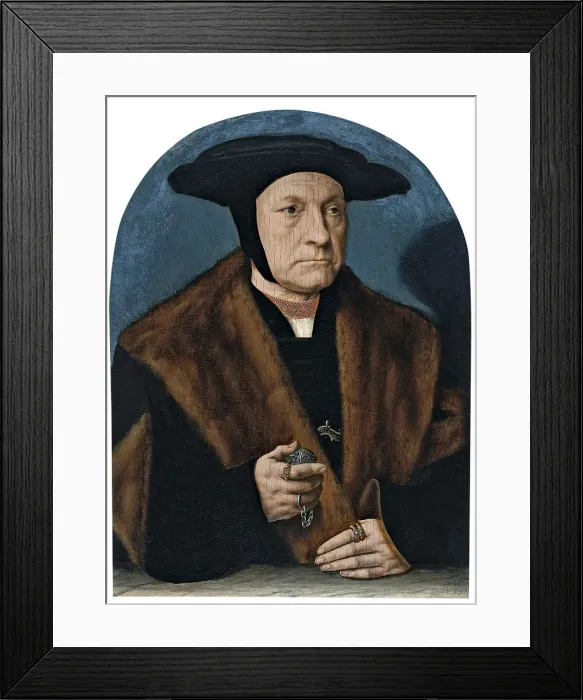 Framed Print : Portrait of a Man from the Weinsberg Family. Artist: Bruyn, Bartholomaeus (Barthel), the Elder (1493-1555) Framed Print : Portrait of a Man from the Weinsberg Family. Artist: Bruyn, Bartholomaeus (Barthel), the Elder (1493-1555)