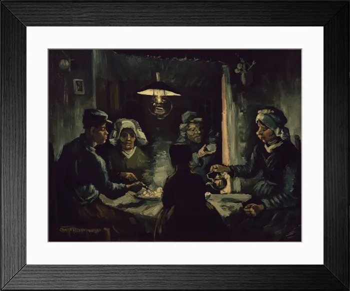 Framed Print : The potato eaters. Artist: Gogh, Vincent, van (1853-1890) Framed Print : The potato eaters. Artist: Gogh, Vincent, van (1853-1890)