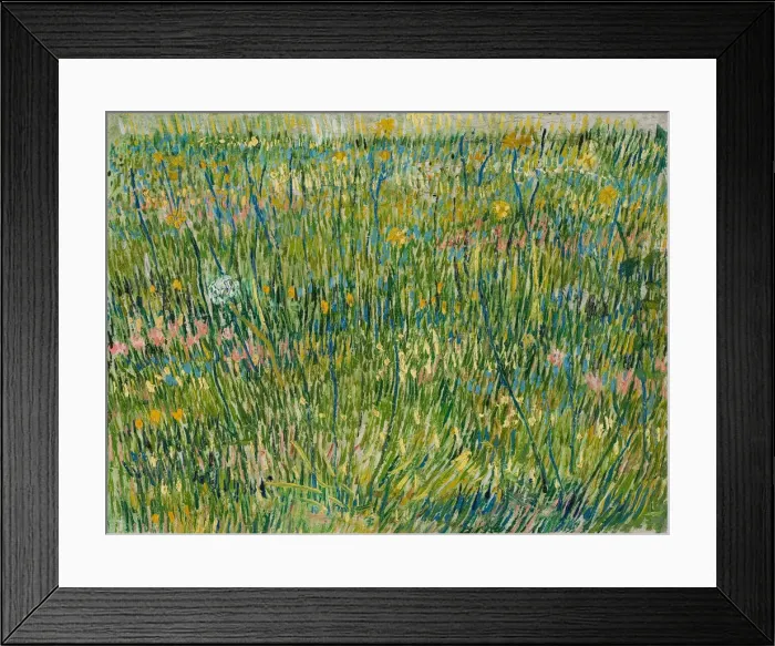 Framed Print : Patch of grass. Artist: Gogh, Vincent, van (1853-1890) Framed Print : Patch of grass. Artist: Gogh, Vincent, van (1853-1890)