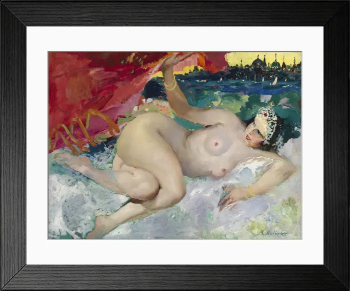 Framed Print : Danae. Artist: Malyavin, Filipp Andreyevich (1869-1940) Framed Print : Danae. Artist: Malyavin, Filipp Andreyevich (1869-1940)