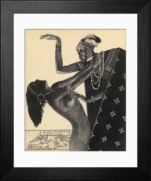 Framed Print : Illustration to the Book One Thousand and One Nights. Artist: Apsit, Alexander Petrovich (1880-1944)