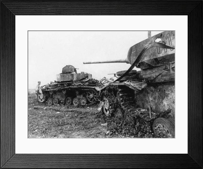 Framed Print : After the Battle of Prokhorovka. Artist: Anonymous Framed Print : After the Battle of Prokhorovka. Artist: Anonymous