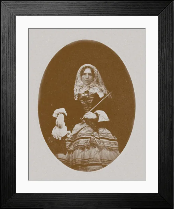 Framed Print : Jane Francesca Agnes, Lady Wilde (1821-1896). Artist: Anonymous Framed Print : Jane Francesca Agnes, Lady Wilde (1821-1896). Artist: Anonymous