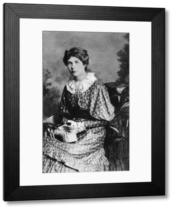 Framed Print : Constance Mary Wilde (nee Lloyd). Artist: Anonymous Framed Print : Constance Mary Wilde (nee Lloyd). Artist: Anonymous