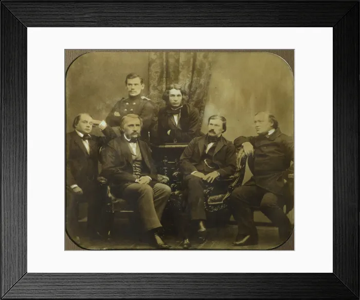 Framed Print : Sovremennik: Ivan Goncharov, Ivan Turgenev, Leo Tolstoy, Dmitri Grigorovich, Alexander Druzhinin and Artist: Levitsky, Sergei Lvovich (1819-1898) Framed Print : Sovremennik: Ivan Goncharov, Ivan Turgenev, Leo Tolstoy, Dmitri Grigorovich, Alexander Druzhinin and Artist: Levitsky, Sergei Lvovich (1819-1898)
