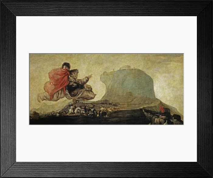 Framed Print : Asmodea or Fantastic Vision. Artist: Goya, Francisco, de (1746-1828) Framed Print : Asmodea or Fantastic Vision. Artist: Goya, Francisco, de (1746-1828)