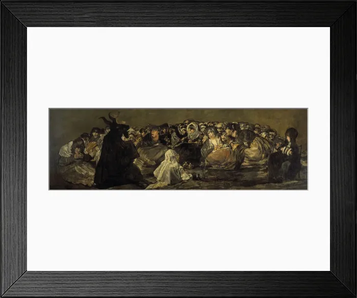 Framed Print : Witches Sabbath or The Great He-Goat. Artist: Goya, Francisco, de (1746-1828) Framed Print : Witches Sabbath or The Great He-Goat. Artist: Goya, Francisco, de (1746-1828)