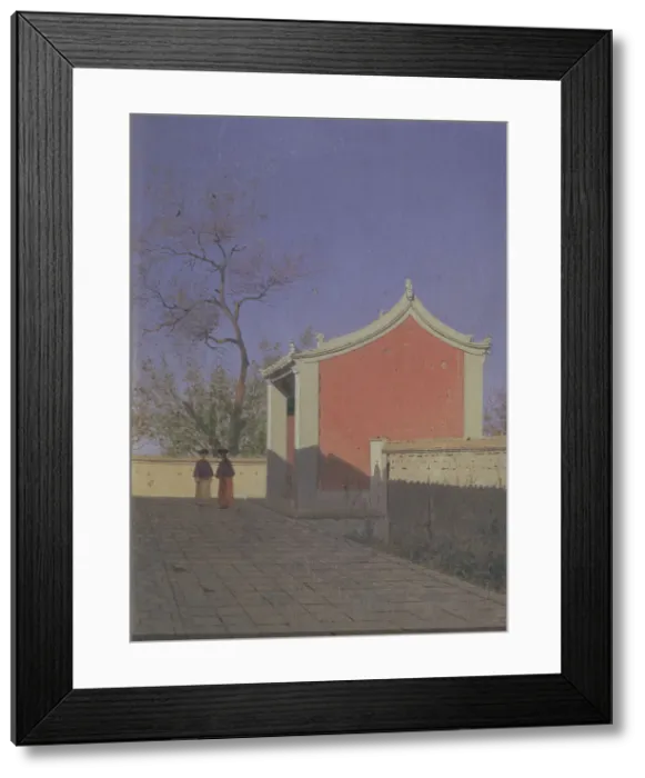 Framed Print : Meeting house of the Solons in Akh-Kent. Artist: Vereshchagin, Vasili Vasilyevich (1842-1904) Framed Print : Meeting house of the Solons in Akh-Kent. Artist: Vereshchagin, Vasili Vasilyevich (1842-1904)