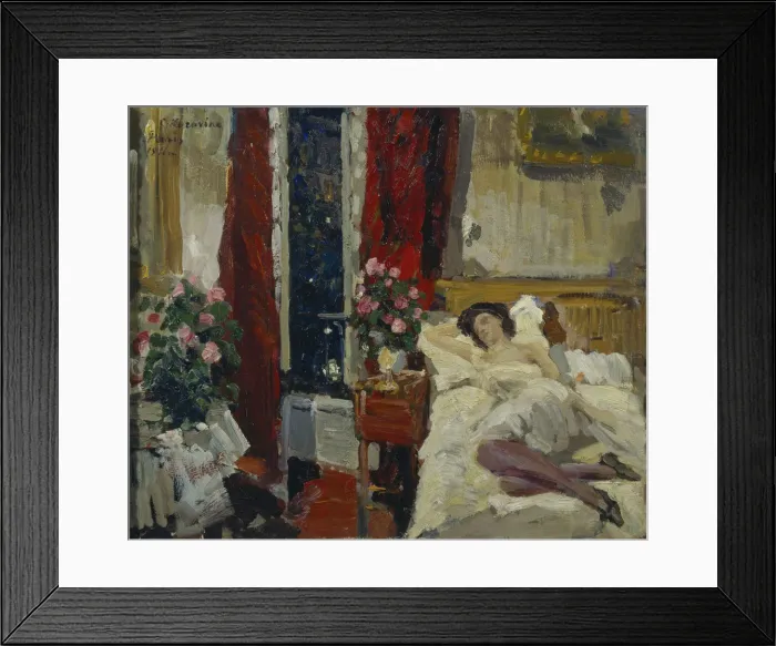 Framed Print : In the room. Artist: Korovin, Konstantin Alexeyevich (1861-1939) Framed Print : In the room. Artist: Korovin, Konstantin Alexeyevich (1861-1939)