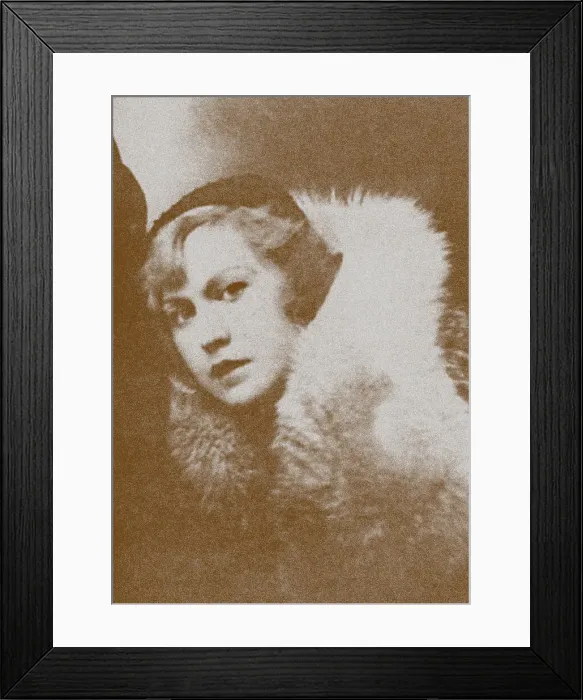 Framed Print : Irina Odoyevtseva. Artist: Anonymous Framed Print : Irina Odoyevtseva. Artist: Anonymous