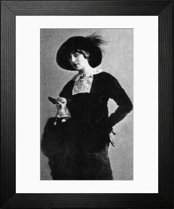 Framed Print : Olga Glebova-Sudeikina. Artist: Anonymous Framed Print : Olga Glebova-Sudeikina. Artist: Anonymous