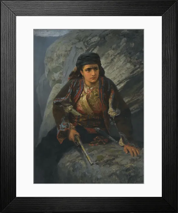 Framed Print : The lookout, 1876. Artist: Polenov, Vasili Dmitrievich (1844-1927) Framed Print : The lookout, 1876. Artist: Polenov, Vasili Dmitrievich (1844-1927)