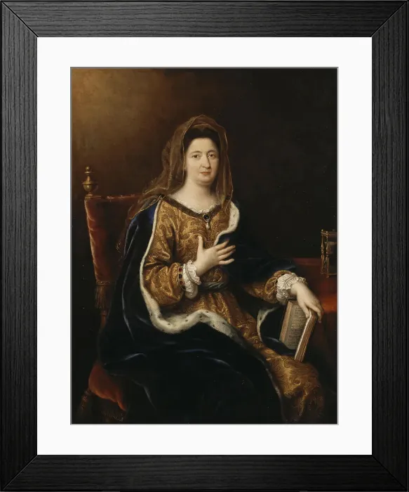 Framed Print : Francoise d Aubigne, Marquise de Maintenon (1635-1719), ca 1694. Artist: Mignard, Pierre (1612-1695) Framed Print : Francoise d Aubigne, Marquise de Maintenon (1635-1719), ca 1694. Artist: Mignard, Pierre (1612-1695)