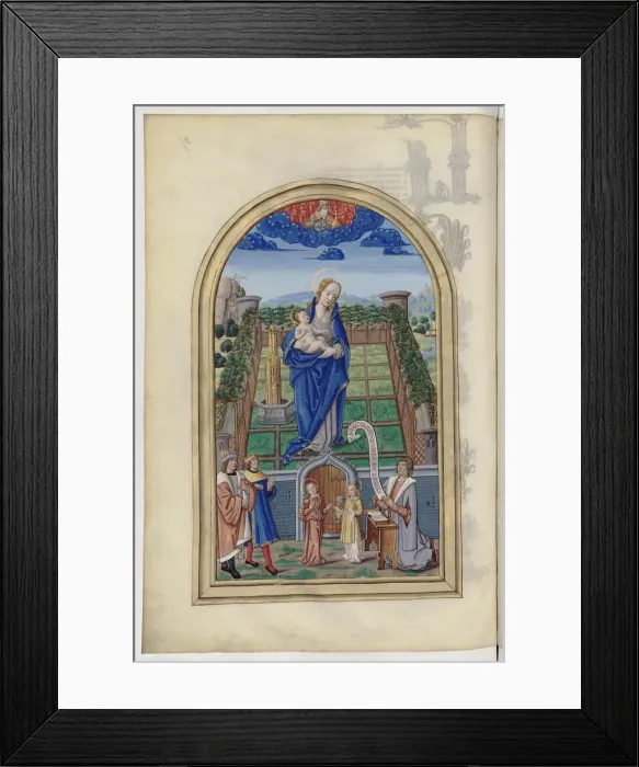 Framed Print : The Virgin Mary. From: Chants royaux en l honneur de la Vierge au Puy d Amiens, 1501-1600. Artist: Anonymous Framed Print : The Virgin Mary. From: Chants royaux en l honneur de la Vierge au Puy d Amiens, 1501-1600. Artist: Anonymous