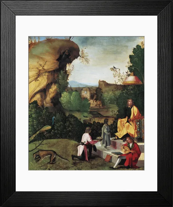 Framed Print : Saturn Exiled, Late 15th cen. Artist: Giorgione (1476-1510) Framed Print : Saturn Exiled, Late 15th cen. Artist: Giorgione (1476-1510)