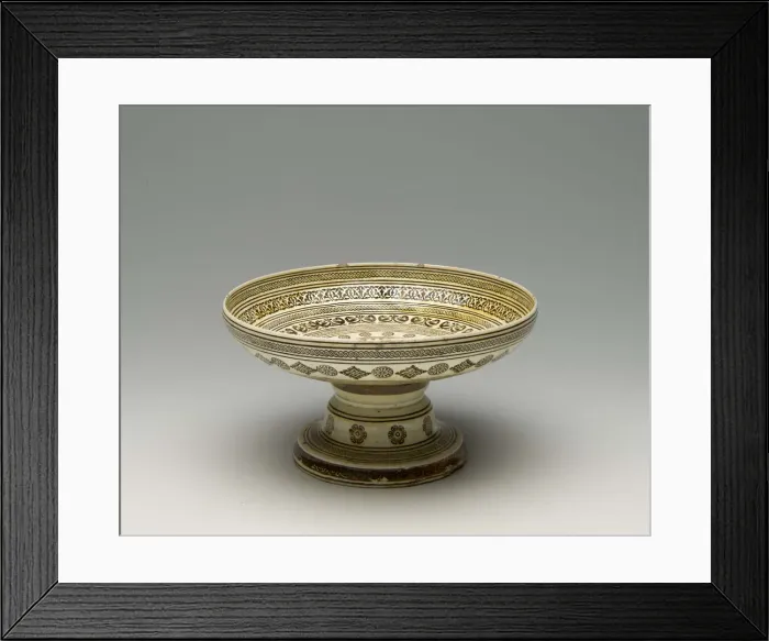 Framed Print : Bowl with the Coat of Arms of Montmorency-Laval, baron de Bressuire, 1510-1525. Artist: West European Applied Art Framed Print : Bowl with the Coat of Arms of Montmorency-Laval, baron de Bressuire, 1510-1525. Artist: West European Applied Art