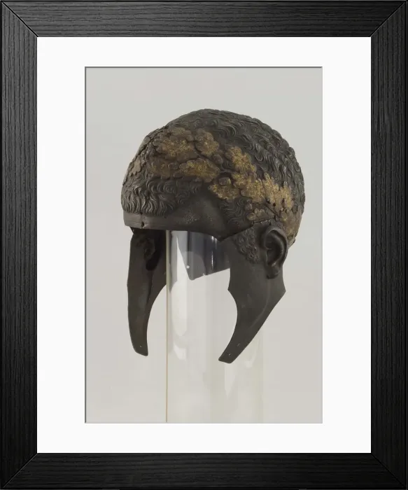 Framed Print : The burgonet helmet, 1532-1535. Artist: Negroli, Filippo, Workshop (ca. 1510-1579) Framed Print : The burgonet helmet, 1532-1535. Artist: Negroli, Filippo, Workshop (ca. 1510-1579)