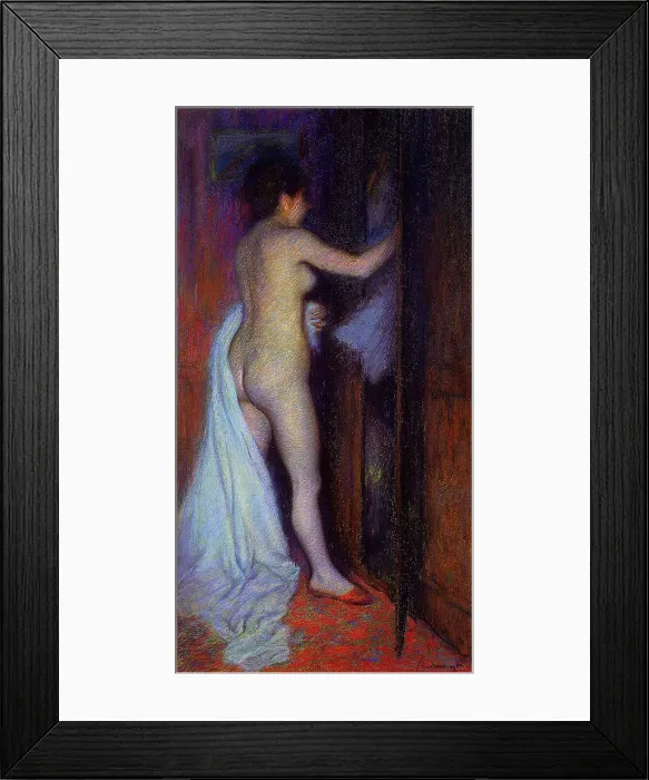 Framed Print : The toilet (After the Bath). Artist: Zandomeneghi, Federico (1841-1917) Framed Print : The toilet (After the Bath). Artist: Zandomeneghi, Federico (1841-1917)