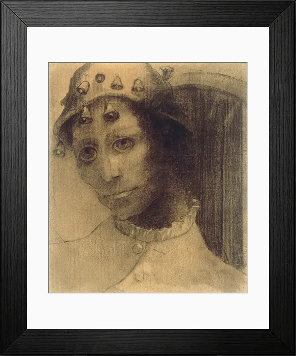 Framed Print : Das Fass Amontillado, Series: Edgar Poe, 1886. Artist: Redon, Odilon (1840-1916) Framed Print : Das Fass Amontillado, Series: Edgar Poe, 1886. Artist: Redon, Odilon (1840-1916)