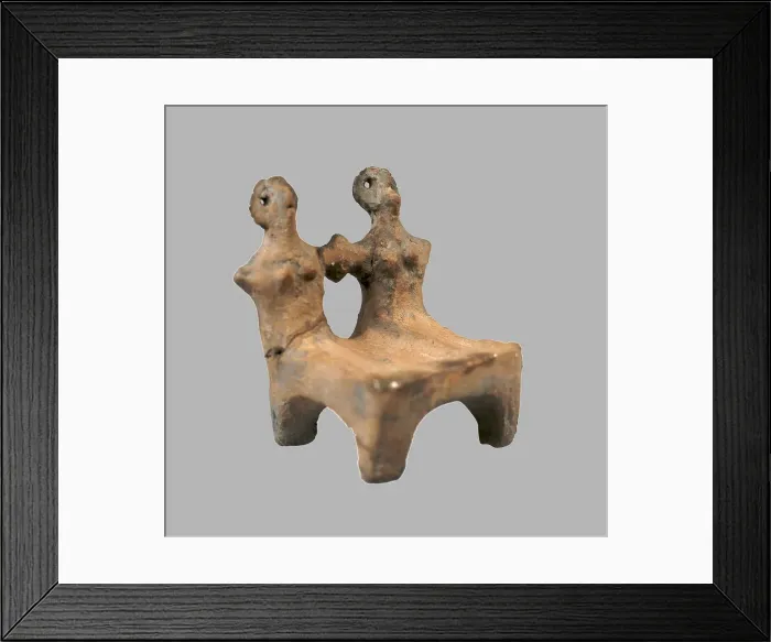 Framed Print : Throne Model, 3800-3600 BC. Artist: Prehistoric Russian Culture Framed Print : Throne Model, 3800-3600 BC. Artist: Prehistoric Russian Culture